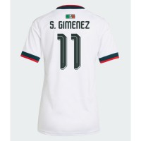 Stroje piłkarskie Meksyk Santiago Gimenez #11 Koszulka Wyjazdowej dla damskie MŚ 2026 Krótki Rękaw